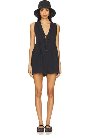 Free People Webster romper en color negro talla L en - Black. Talla L (también en M, S, XL, XS).