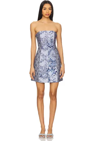 ALICE+OLIVIA Minivestido violet en color azul talla 0 en - Blue. Talla 0 (también en 10, 4, 6, 8).