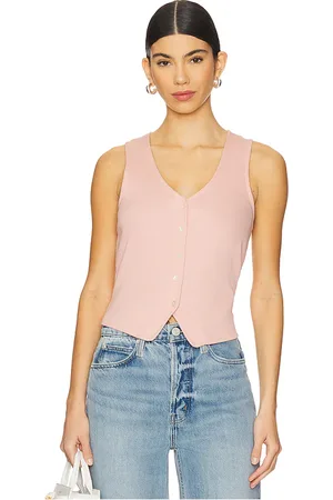VERONICA BEARD Hoorne top en color rosado talla L en - Pink. Talla L (también en M, S).