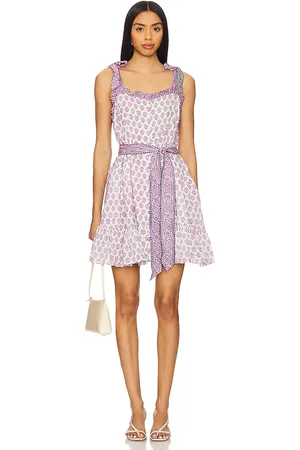 Cleobella Minivestido tillie en color talla L en - Lavender. Talla L (también en M, S, XL).