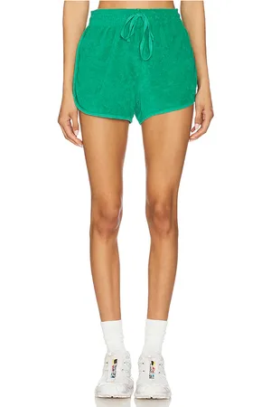 Bobi Drawstring dolphin shorts en color verde talla S en - Green. Talla S (también en XL, XS).