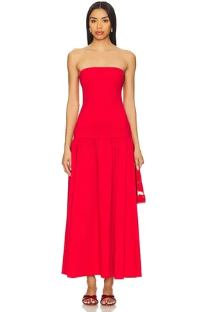 ALICE+OLIVIA Maxivestido oriana en color rojo talla 0 en - Red. Talla 0 (también en 12, 2, 4, 6).