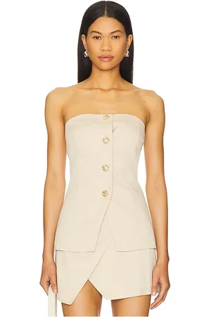 SNDYS Emilie strapless top en color talla L en - Cream. Talla L (también en M, S, XL, XS, XXL).