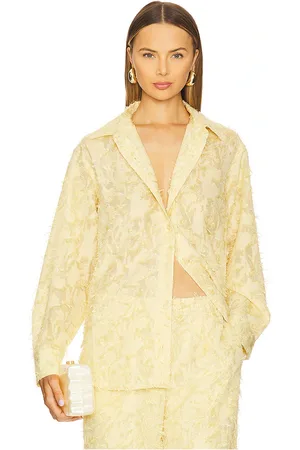 Samsøe Samsøe Camisa de botones sacatalpa en color amarillo talla M en - Yellow. Talla M (también en S, XS).