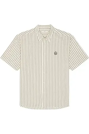 DUNST Camisa manga corta en color crema talla L en - Cream. Talla L (también en M, S).