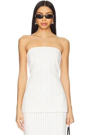 4th & Reckless Top sin tirantes dionne en color talla L en - White. Talla L (también en M, S, XS).