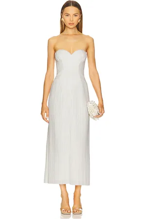 Cult Gaia Vestido midi ashika en color blanco talla 0 en - White. Talla 0 (también en 6).