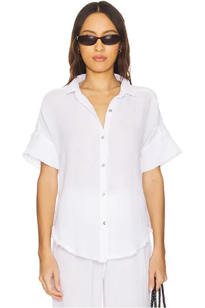 MICHAEL STARS Top manga corta bailey en color talla M en - White. Talla M (también en S, XS).