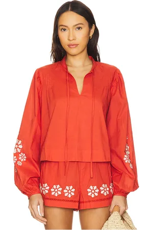 Ciao Lucia Top de manga larga salm en color rojo talla L en - Red. Talla L (también en M, S, XL).