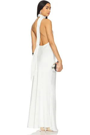 Misha Vestido largo alastair en color blanco talla L en - White. Talla L (también en M, S, XL, XXL).