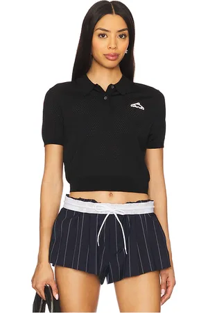 Alexander Wang Camiseta polo de manga corta en color talla L en - Black. Talla L (también en M, S, XL, XS).