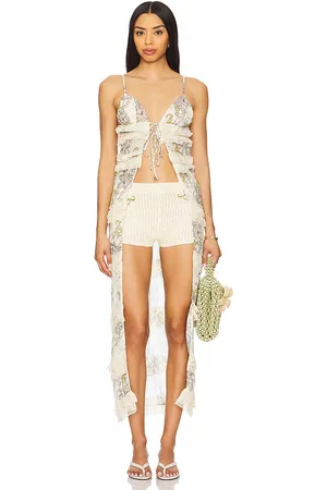 Agua Bendita Superior maxi en color ivory talla L en - Ivory. Talla L (también en M, S, XS).