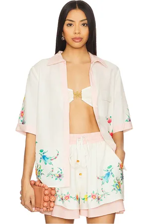 Sancia Camisa veleria en color ivory,pink talla L en - Ivory,Pink. Talla L (también en M, S, XL).
