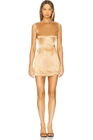 Bondi Born Minivestido kobe en color bronce talla L en - Tan. Talla L (también en M, S).