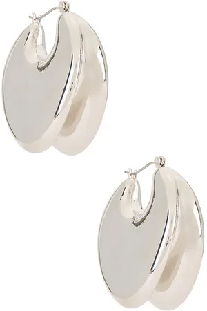 8 Other Reasons Pendientes de aro halo en color metálico talla all en - Metallic Silver. Talla all.