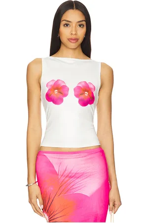 Runaway The Label Top sin mangas primrose en color blanco talla M en - White. Talla M (también en S, XS).