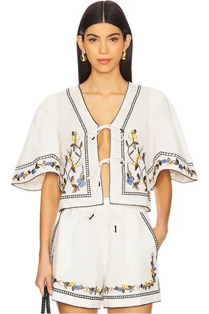 Scarlett Poppies Freja top en color ivory talla L en - Ivory. Talla L (también en M, S, XL, XS).