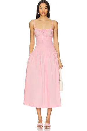 Ciao Lucia Vestido midi barbara en color talla L en - Pink. Talla L (también en M, S, XL, XS).