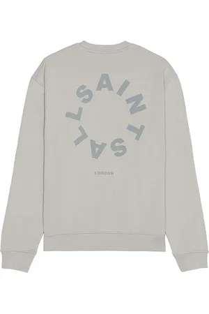 AllSaints Sudadera deportiva cuello redondo tierra en color gris talla L en - Grey. Talla L (también en M, S, XL/1X).