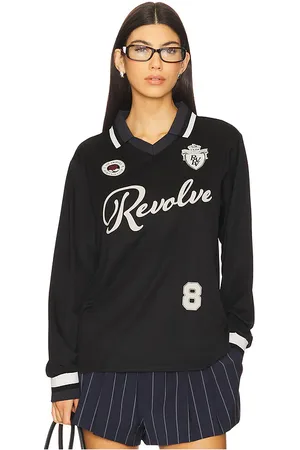 SIXTHREESEVEN Revolve jersey en color talla L en - Black. Talla L (también en M, S, XL/1X, XS).