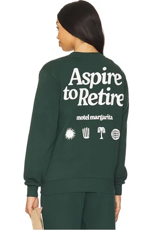 Motel Sudadera aspire en color verde oscuro talla L en - Dark Green. Talla L (también en M, S, XL/1X).