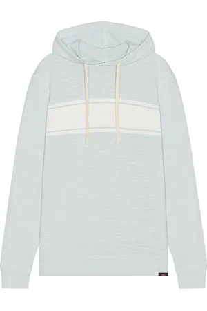Faherty Sudadera de algodón slub. sunwashed en color bebe azul talla M en - Baby Blue. Talla M (también en S, XL/1X).