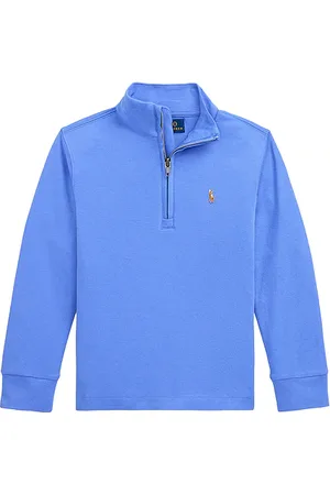 Ralph Lauren Jersey de manga larga con media cremallera en color azul talla 2 en - Blue. Talla 2 (también en