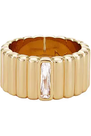 MIRANDA FRYE Anillo zoe en color oro metálico talla 7 en - Metallic Gold. Talla 7 (también en 8).