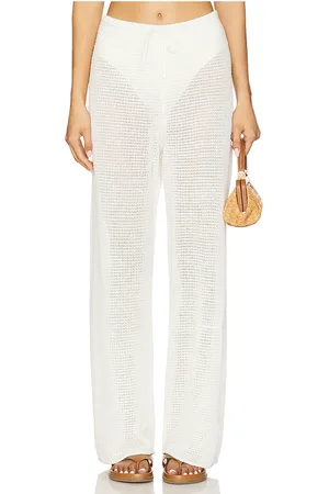 ONIA Pantalón cordón linen knit en color talla M en - White. Talla M (también en XL, XS).