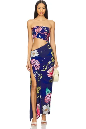 Agua Bendita Maxivestido en color royal talla L en - Royal. Talla L (también en M, S, XL, XS).