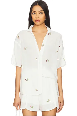 Sancia Top manga corta top en color blanco talla L en - White. Talla L (también en M, S, XL, XS).