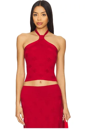 Asta Resort Top halter lorena en color rojo talla M en - Red. Talla M (también en S).