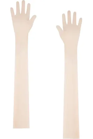 Norma Kamali Guantes largos en color rubor talla M/L en - Blush. Talla M/L (también en XS/S).