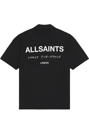 AllSaints Polo underground en color negro talla L en - Black. Talla L (también en M, S).