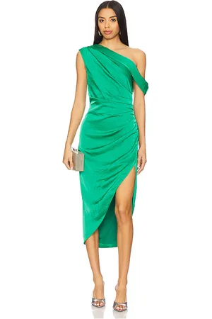 ELLIATT Vestido midi roni en color verde talla L en - Green. Talla L (también en M, S, XL, XS).
