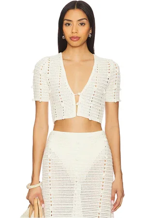 DEVON WINDSOR Hada top en color crema talla L en - Cream. Talla L (también en M, XL).