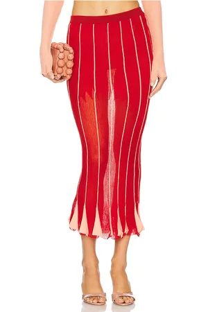 Isa Boulder Falda maxi pleating en color rojo talla S en - Red. Talla S (también en XL, XS).