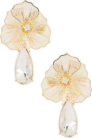 8 Other Reasons Pendientes largos iris en color oro metálico talla all en - Metallic Gold. Talla all.