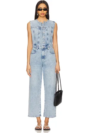 Paige Jumpsuit de mezclilla hasta el tobillo cirie en color azul talla 0 en - Blue. Talla 0 (también en 10, 12, 14, 2, 4, 6, 8).