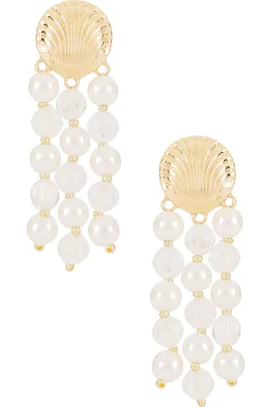 8 Other Reasons Pendientes largos isla en color oro metálico talla all en - Metallic Gold. Talla all.