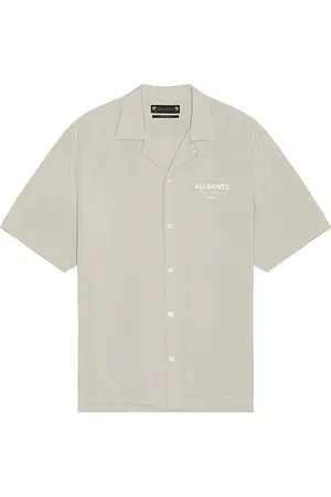 AllSaints Camisa campestre underground en color gris talla L en - Grey. Talla L (también en M, S, XL/1X).
