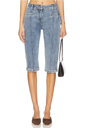 Steve Madden Pantalón de pirata delray en color azul talla 24 en - Blue. Talla 24 (también en 25, 26, 27, 28, 29, 30, 31).