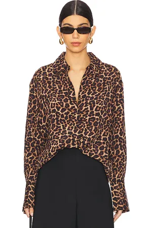 ANINE BING Camisa bridget en color marrón talla L en - Brown. Talla L (también en M, S, XS).