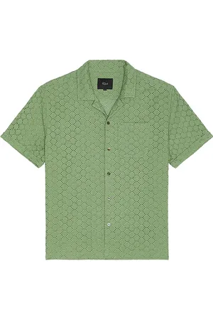 Rails Camisa tipo campista con botones. tyler en color verde talla L en - Green. Talla L (también en M, S, XL/1X).