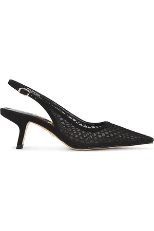 Sam Edelman Tacón de malla con tira trasera bianka en color talla 10 en - Black. Talla 10 (también en 6, 6.5, 7, 7.5, 8, 8.5