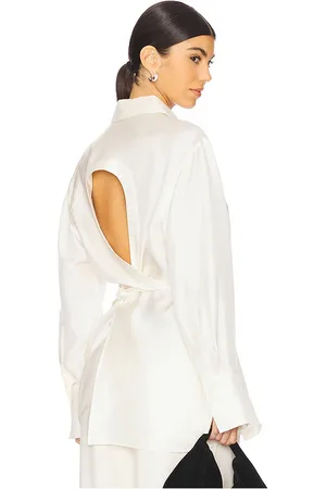 Rohe Camisa seda deconstructed en color talla 36/4 en - Cream. Talla 36/4 (también en 38/6, 42/10).