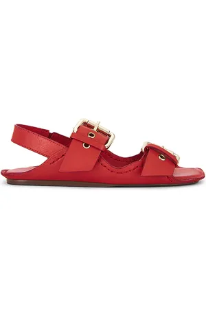 Free People Sandalia con hebilla blossom en color rojo talla 10 en - Red. Talla 10 (también en 11, 6, 6.5, 7, 7.5, 8, 8.