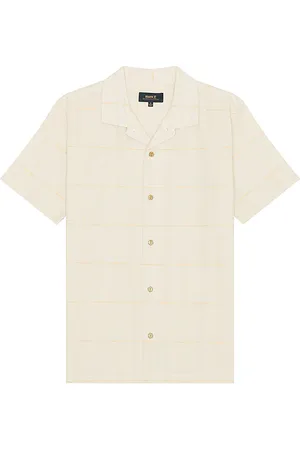 Roark Revival Camisa gonzo en color crema talla L en - Cream. Talla L (también en M, S, XL/1X).