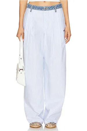 Alexander Wang Pantalón de mezclilla con cinturilla. en color bebe azul talla 6 en - Baby Blue. Talla 6 (también en