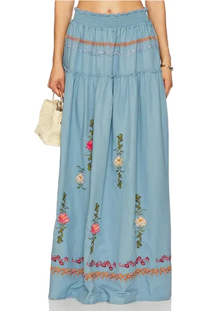 Agua Bendita Falda maxi en color talla L en - Blue. Talla L (también en M, S, XL, XS).